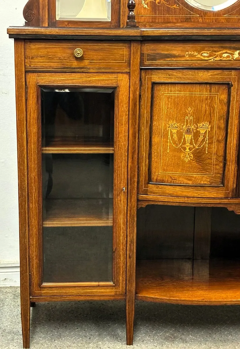 VICTORIAN ROSEWOOD CHIFFIONIER - Image 2