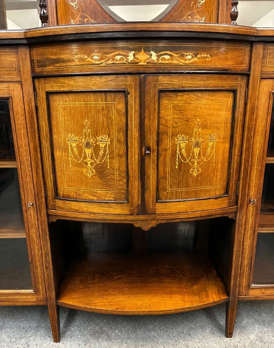 VICTORIAN ROSEWOOD CHIFFIONIER - Image 3