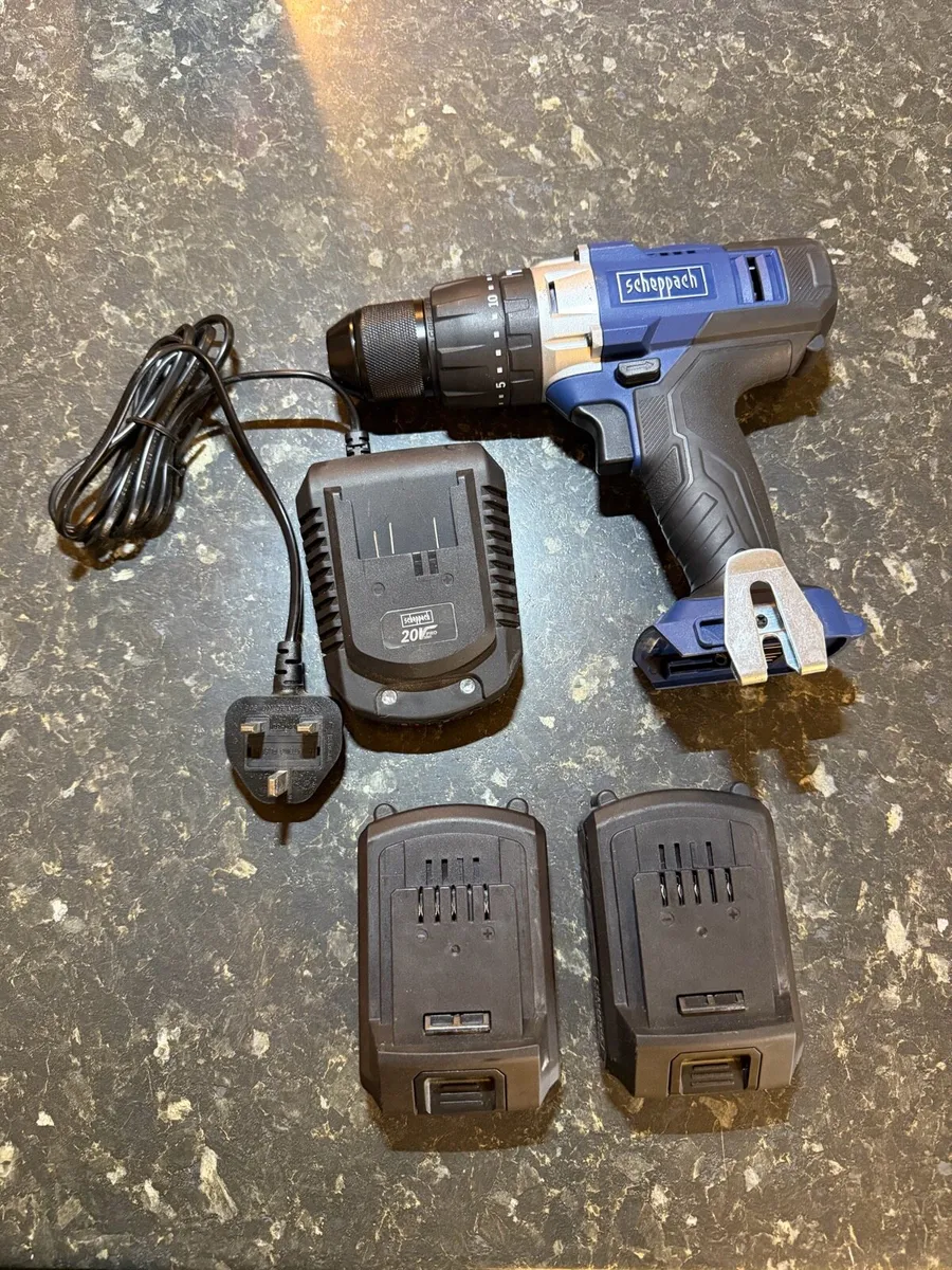 Scheppach 20V Cordless Drill/Driver Kit - Image 3