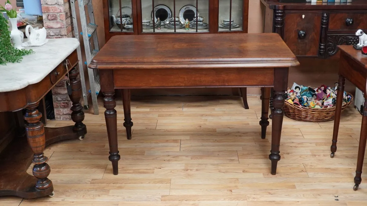 Victorian Trinity College Library Table - Image 1