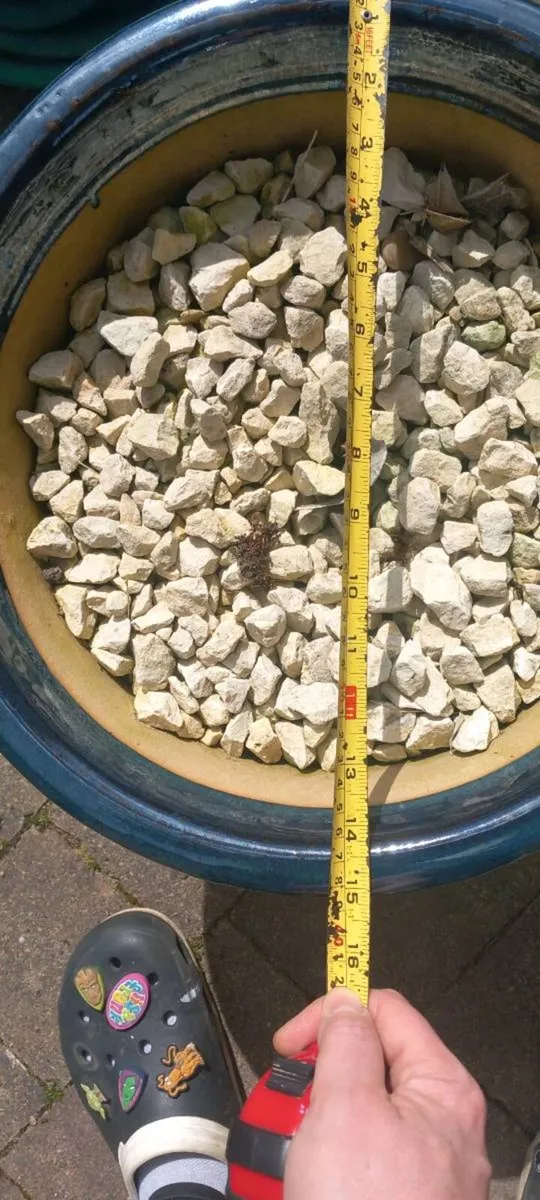 Large Beige Garden Pot - Image 1