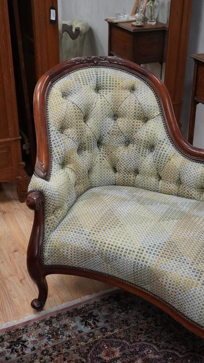 Victorian Style Chaise Longue - Image 3