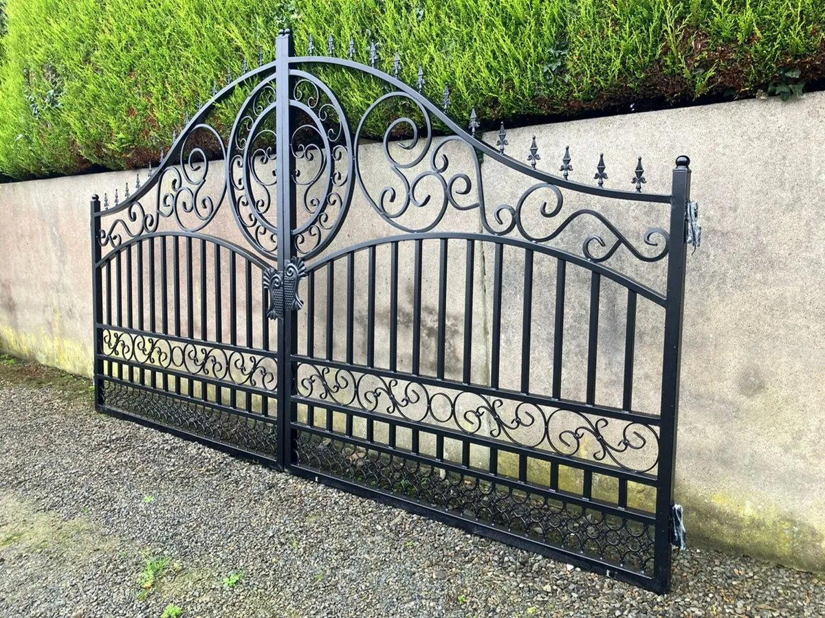 New 14ft Bi-Parting Iron Gates **Online Auction** - Image 3