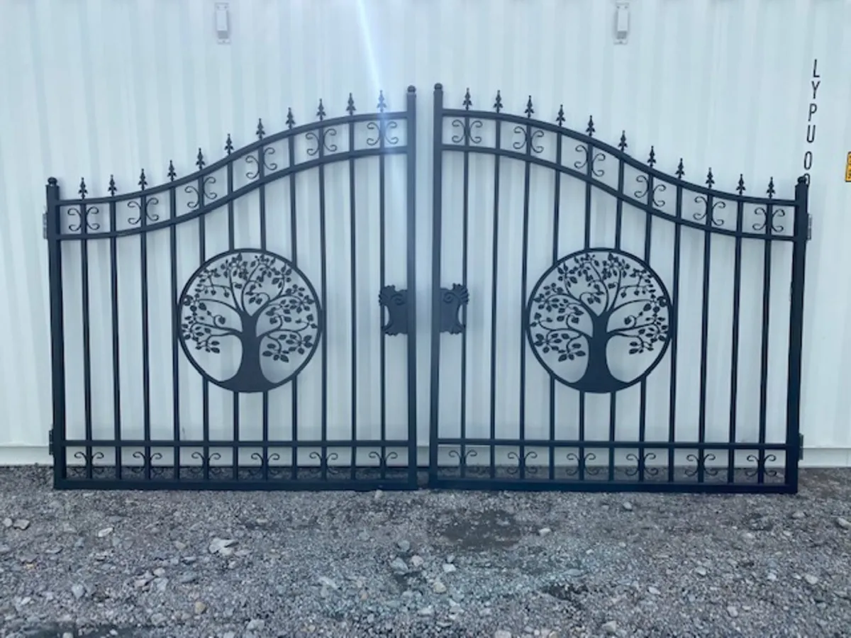 New 14ft Bi-Parting Iron Gates **Online Auction** - Image 1