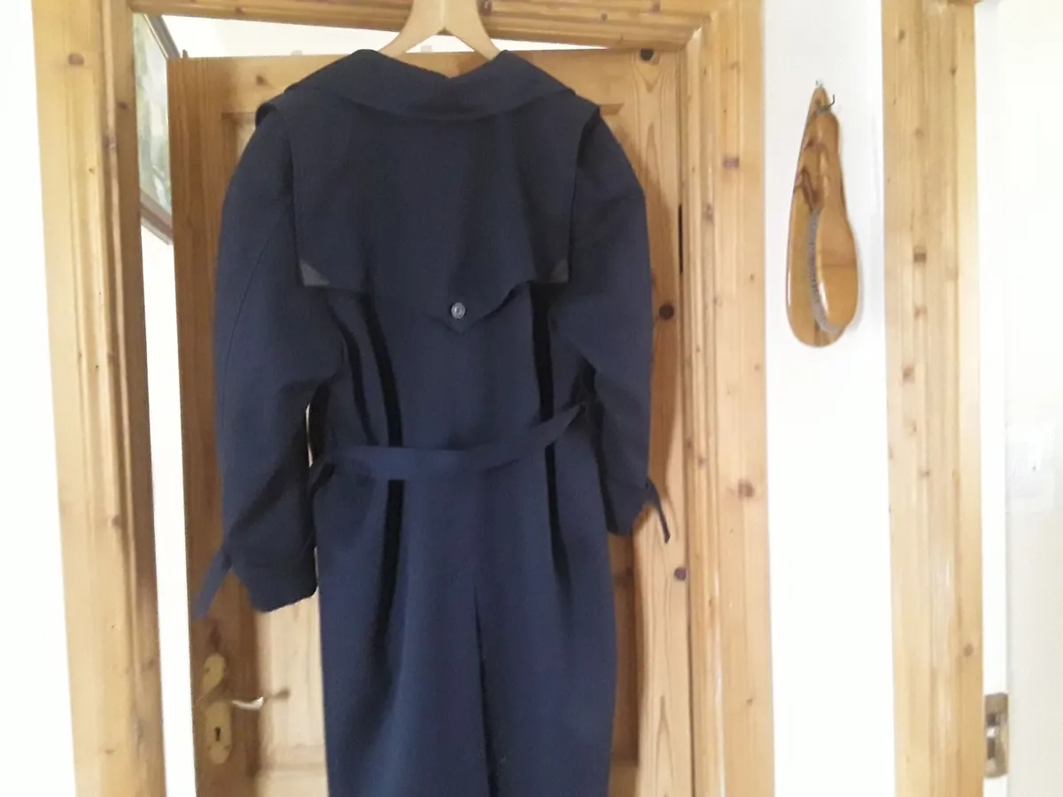 As new ladies navy trench coat size 12 - Image 1