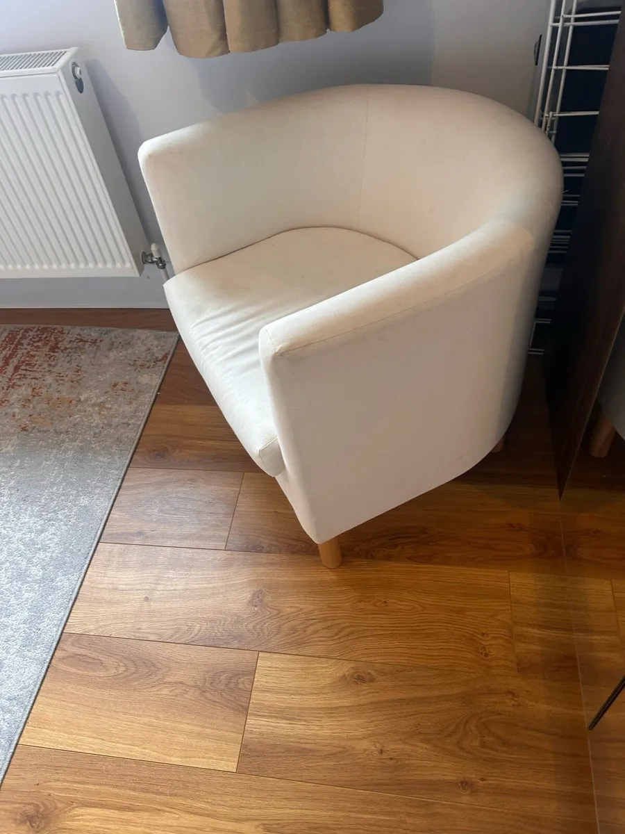 Tub Chair cream colour - Image 2