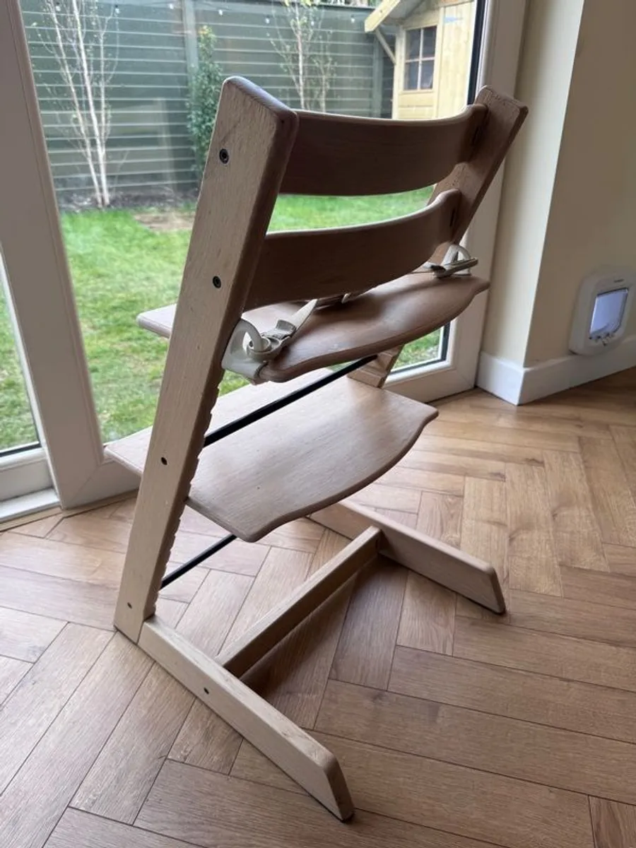 Stokke Tripp Trapp High Chair + Baby Set, Tray, Cushion & Harness (Full Bundle) - Image 2