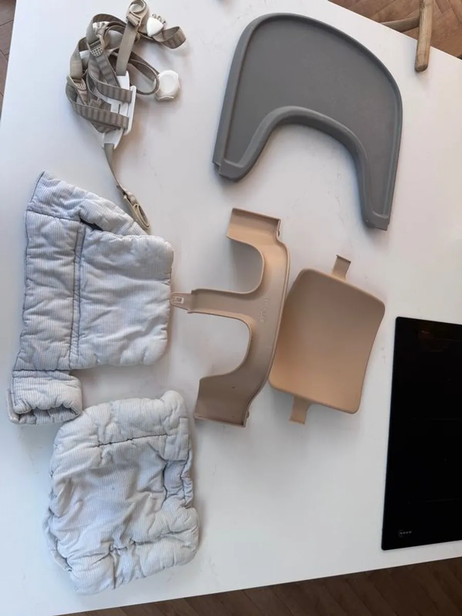 Stokke Tripp Trapp High Chair + Baby Set, Tray, Cushion & Harness (Full Bundle) - Image 3
