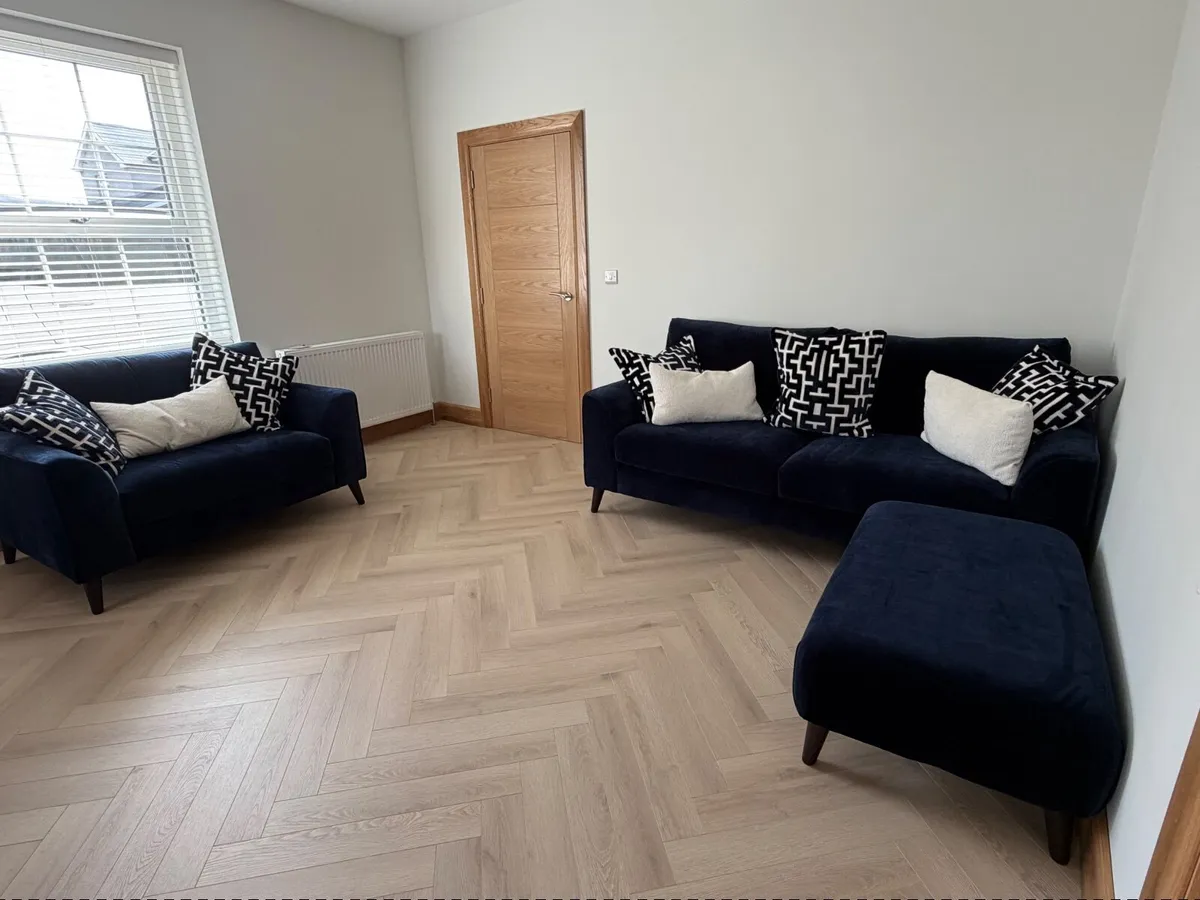 Sofa, Footstool and Love Chair - Image 4