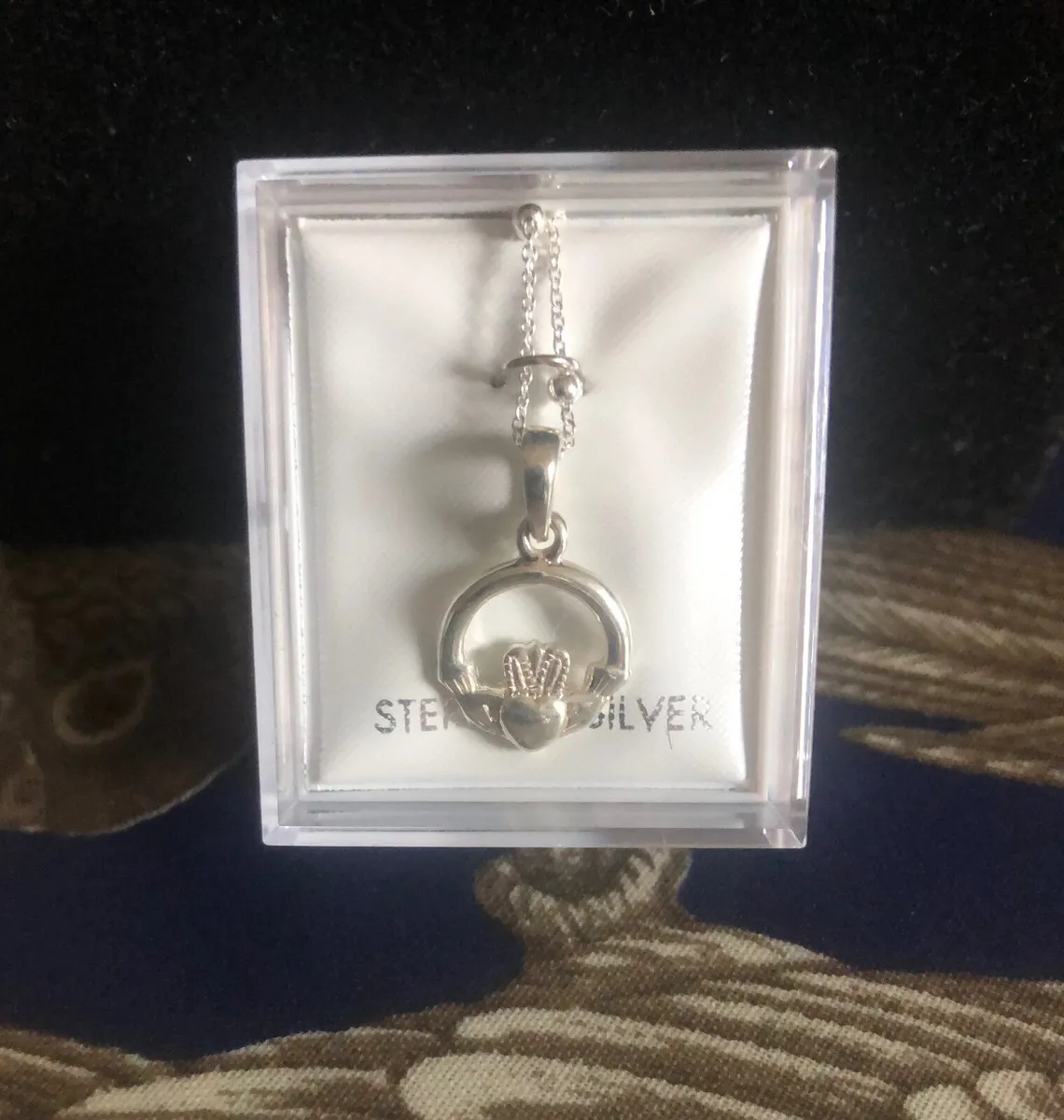 Claddagh Necklace in solid silver - Image 1