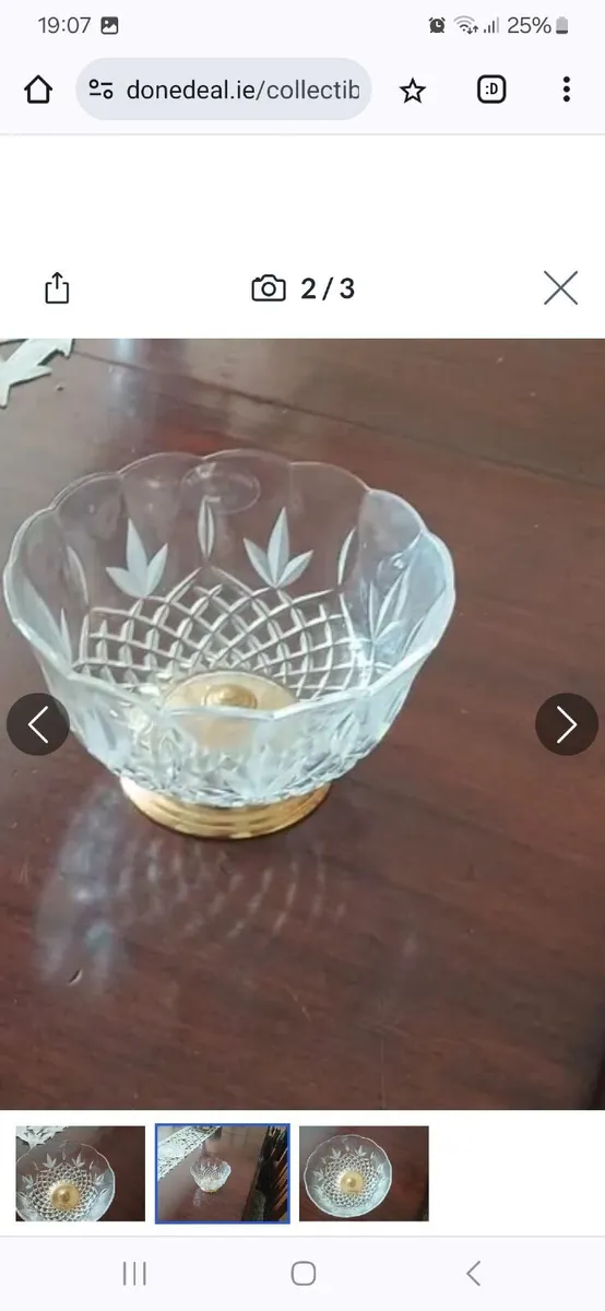 Killarney crystal bowl