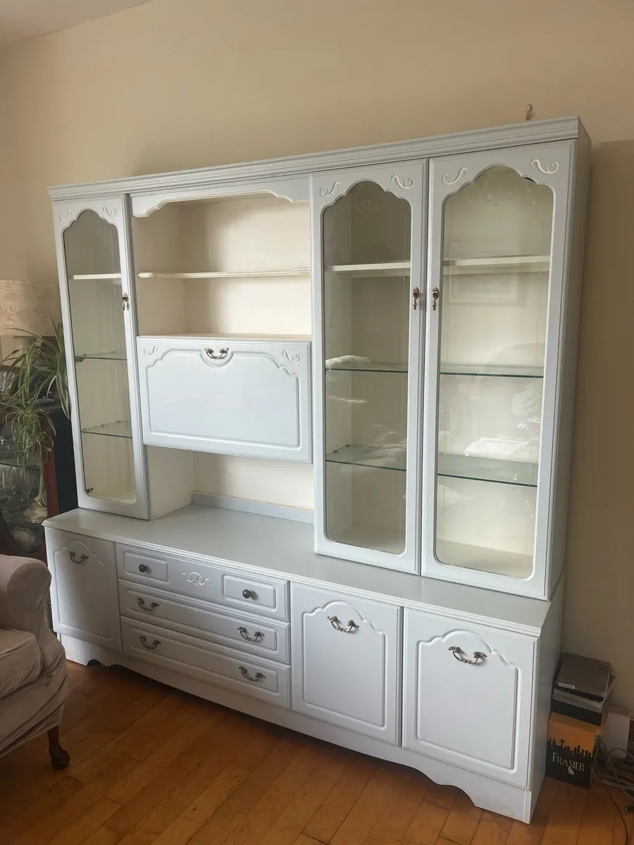 Wooden sitting room cabinets - Image 1