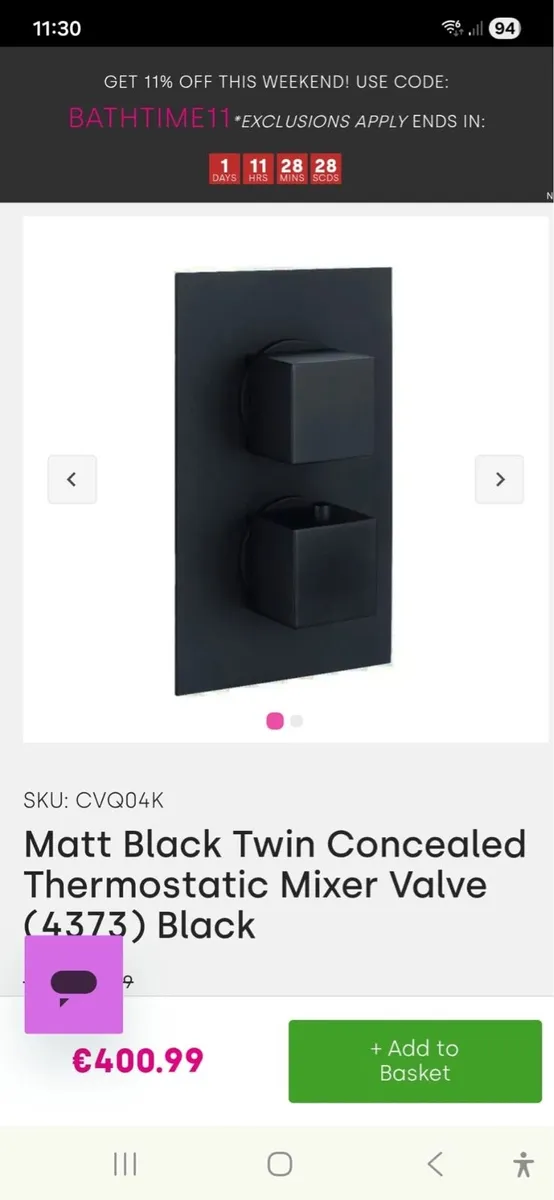 Thermostatic shower mixer - Image 1