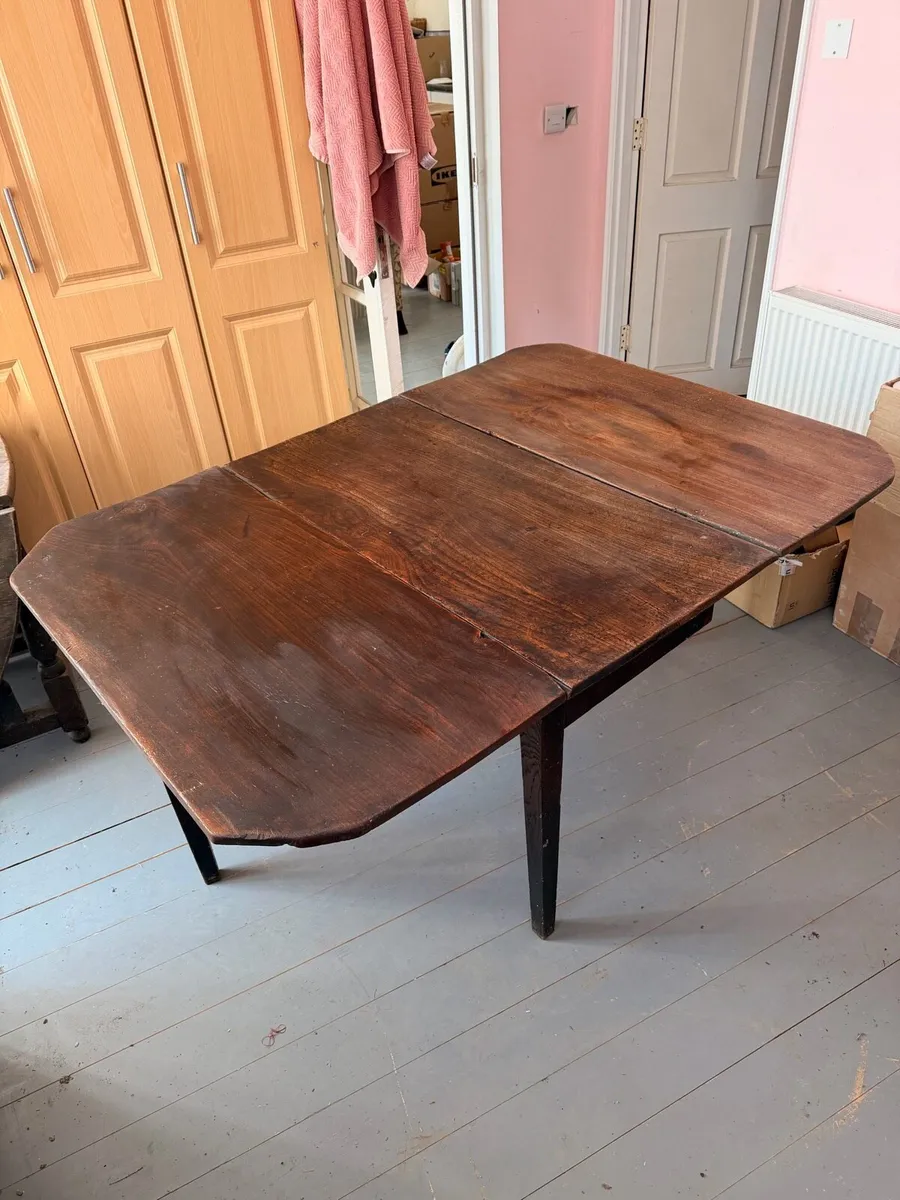 Antique Table - folding - Image 2