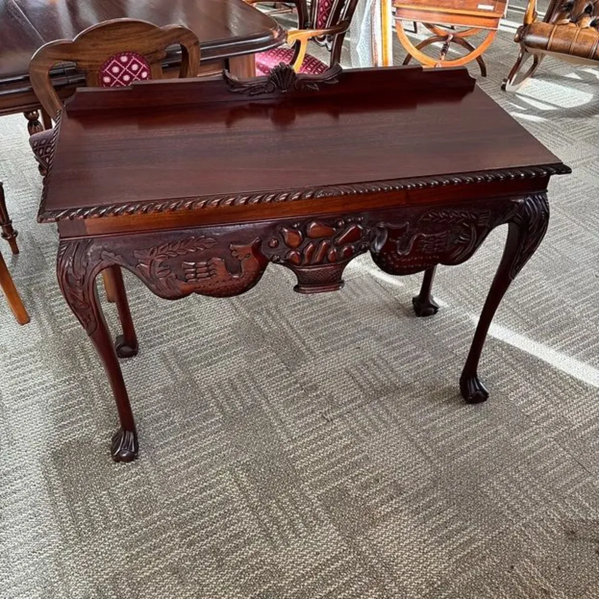 Fabulous mahogany ornate console table