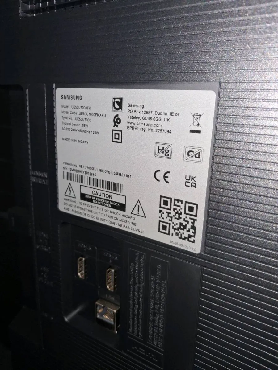 Samsung 50 inch 4k cystal uhd - Image 2