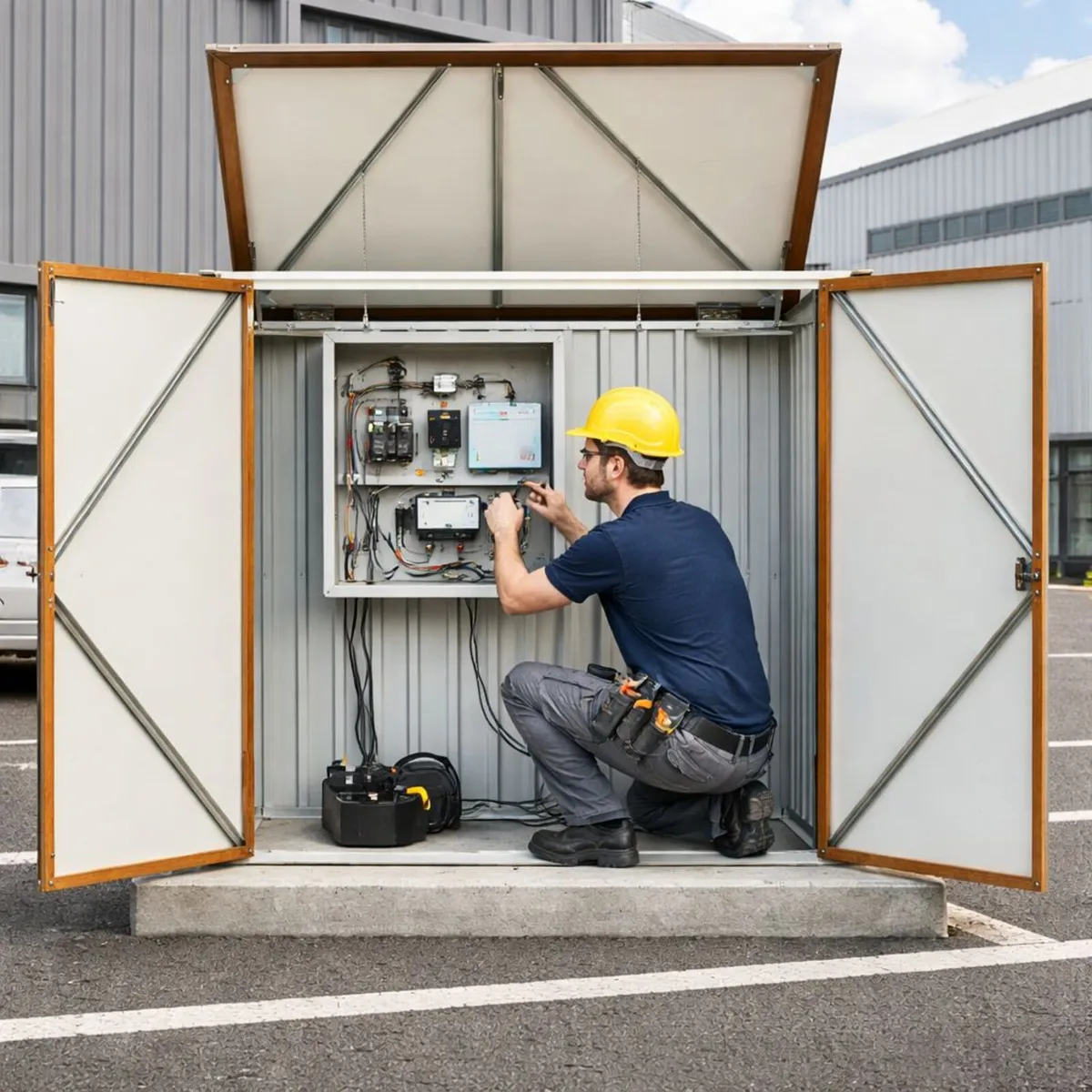 5×3 Steel Shed – Pump House / Well Pump Cabinet / - Image 1