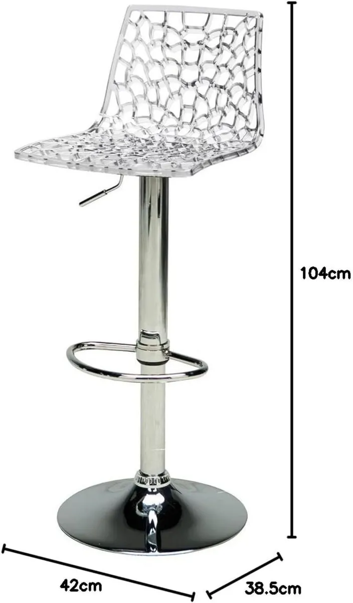 Upon Spider Gas Adjustable Barstool 38.5 X 42 104 - Image 2