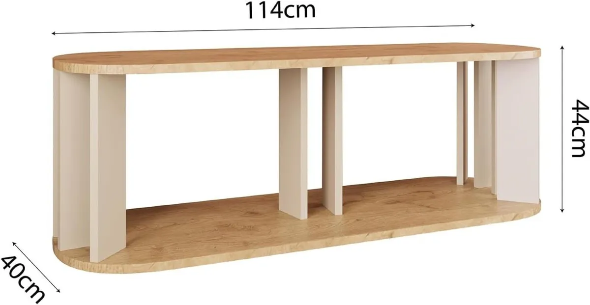 Ursula TV Stand Small Unit 114 cm Wide Cabinet - Image 3