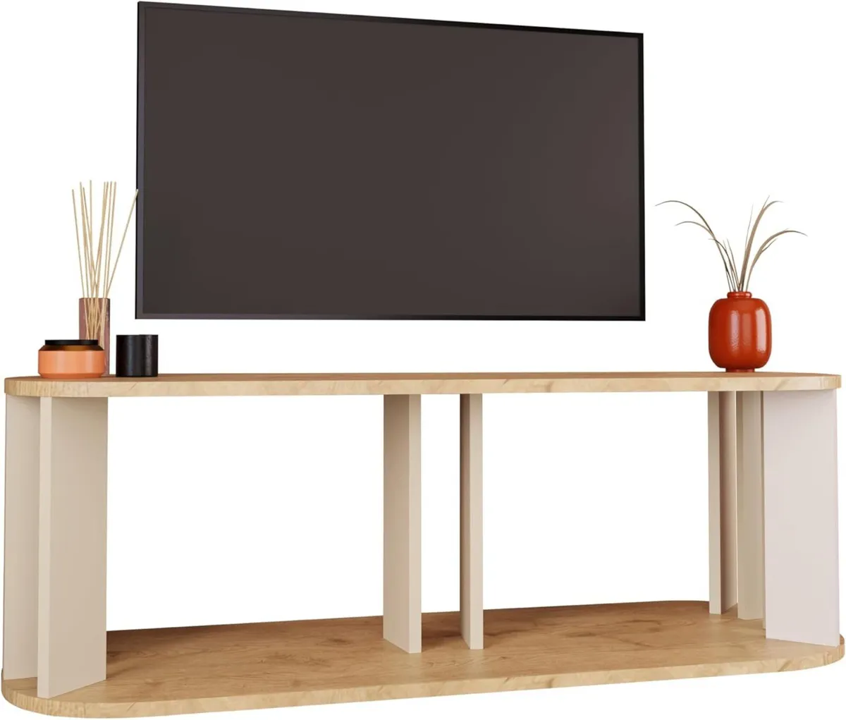 Ursula TV Stand Small Unit 114 cm Wide Cabinet - Image 1