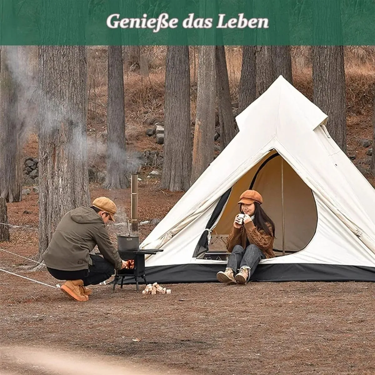 Cast Iron Portable Wood Stove for Camping & Tents - Image 3