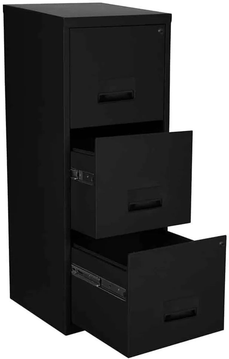- Folder forniture 3 Drawers Black - Image 4