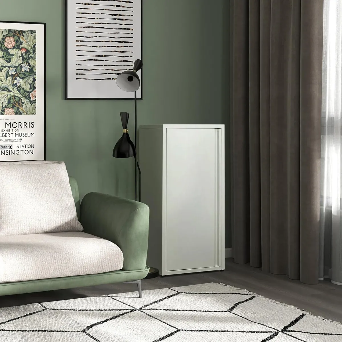 Metal Storage Cabinet One Door Hallway Side - Image 2