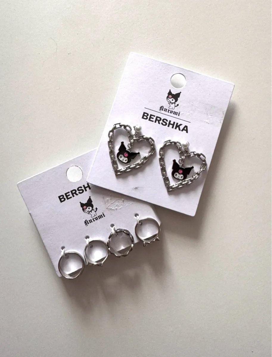 Kuromi rings & earrings, Bershka - Image 1