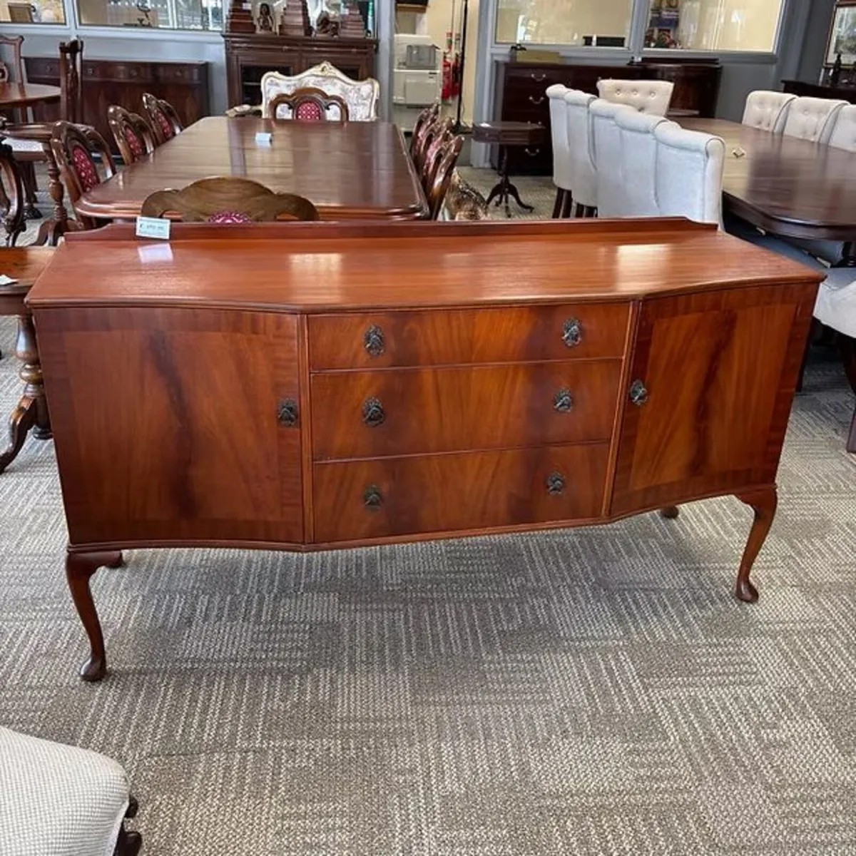 Beautiful mahogany breakfront sideboard