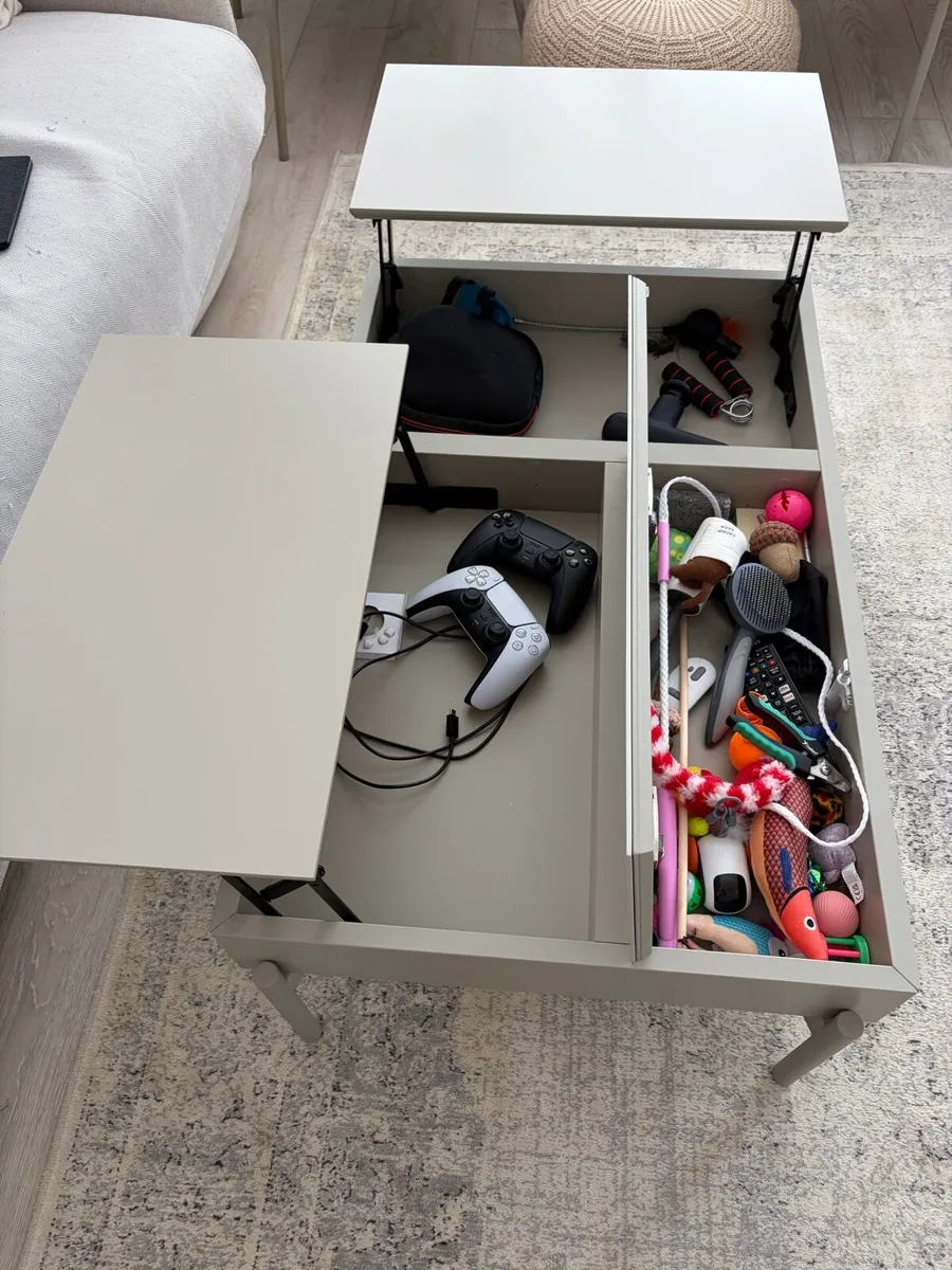 functional coffee table with storage - Image 4