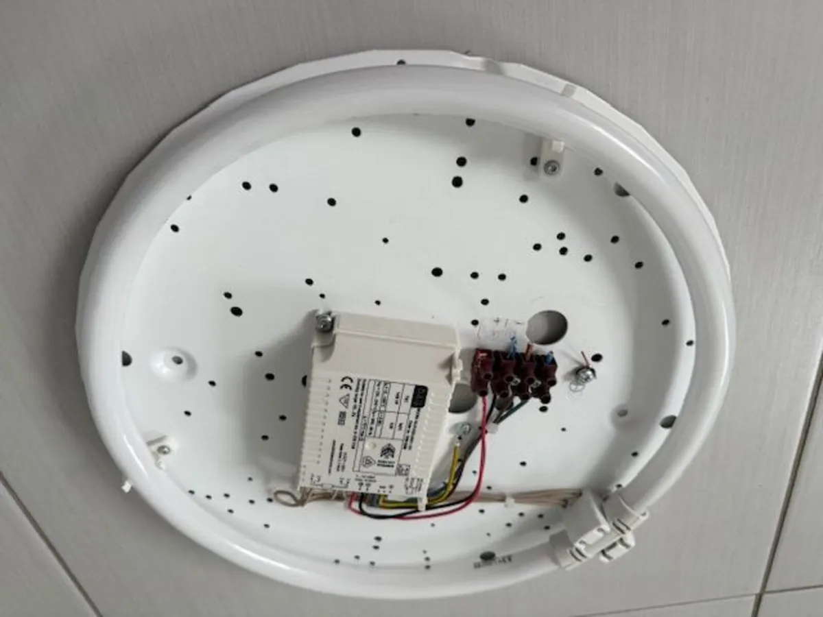 Large opal glass ceiling/wall lights - Image 2