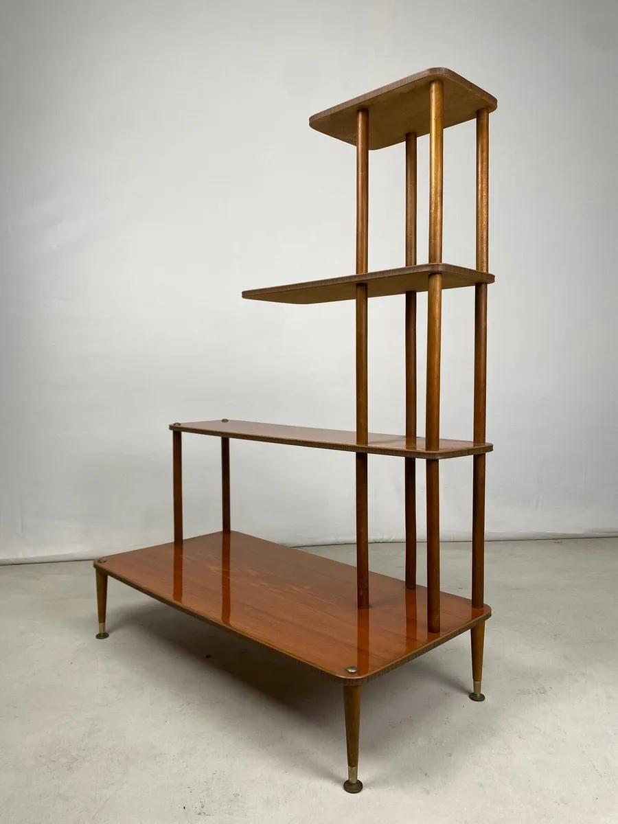Rare Mid Century Teak Open Shelved Bookcase - Image 3