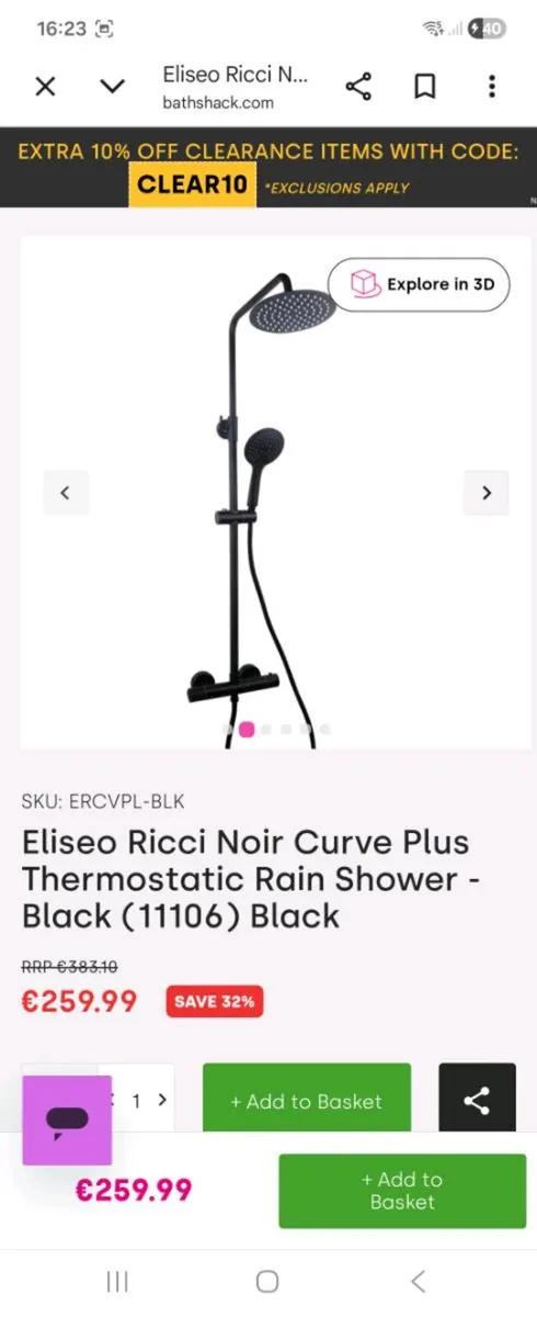 Thermostatic shower - Image 1