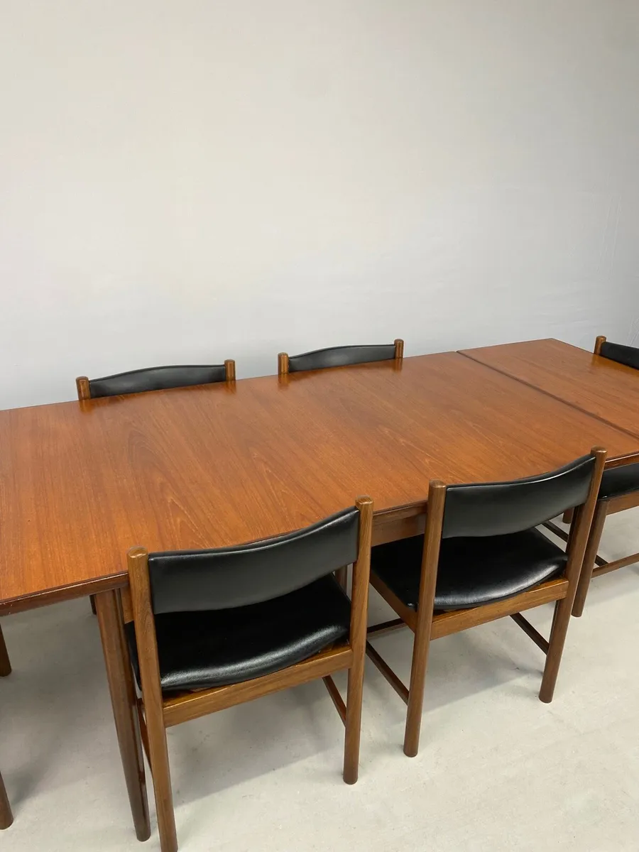 Mid Century G Plan Dining Table & Chairs - Image 2