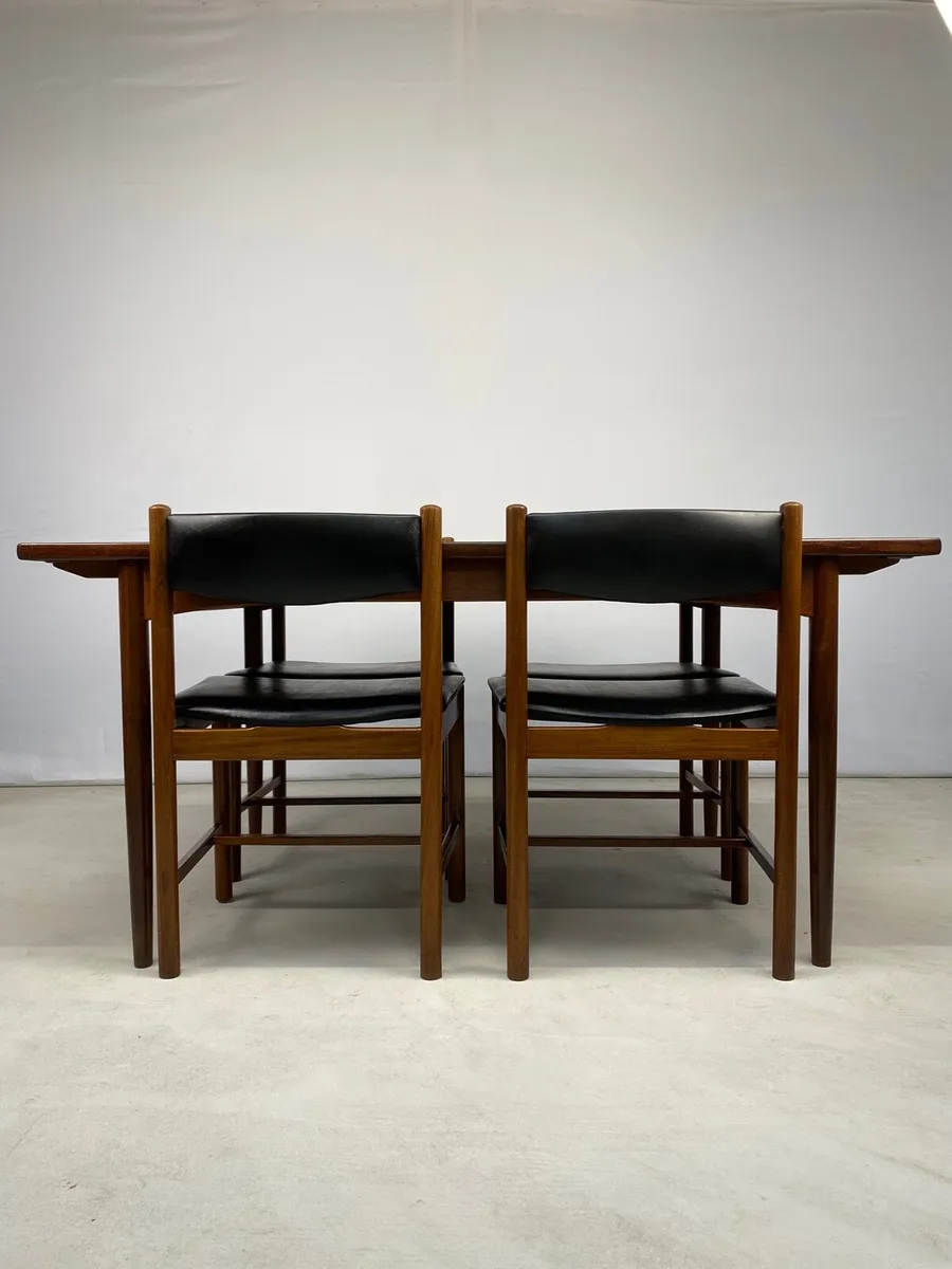 Mid Century G Plan Dining Table & Chairs - Image 4