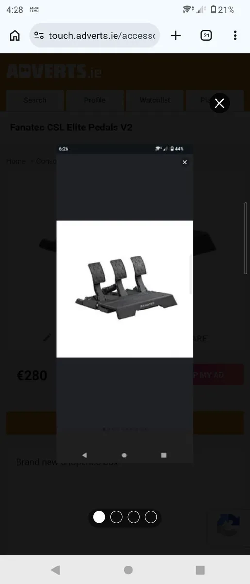 Fanatec CSL  elite v2 Pedals