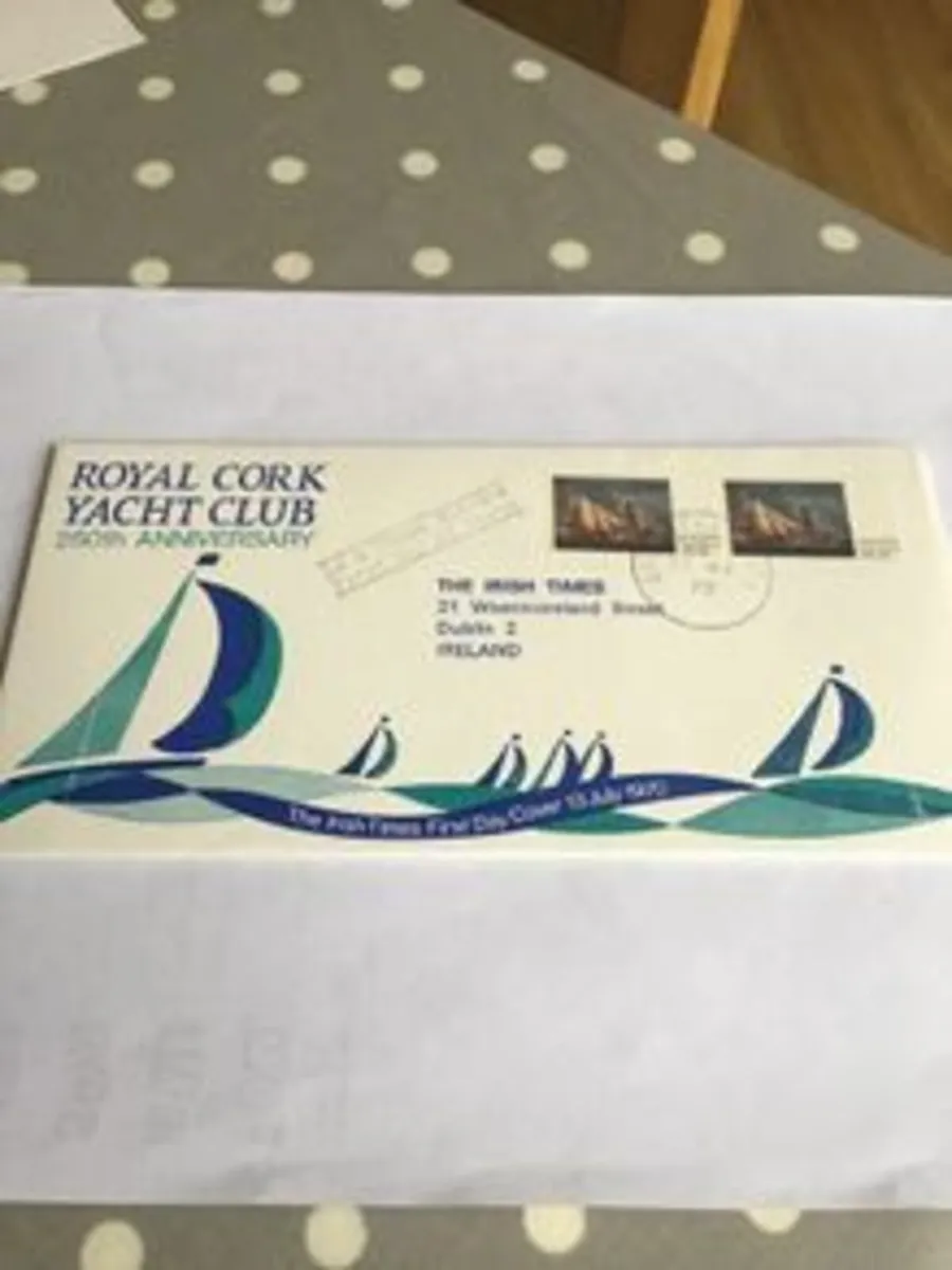 Irish Times First Day Cover- Royal Cork Yacht Club