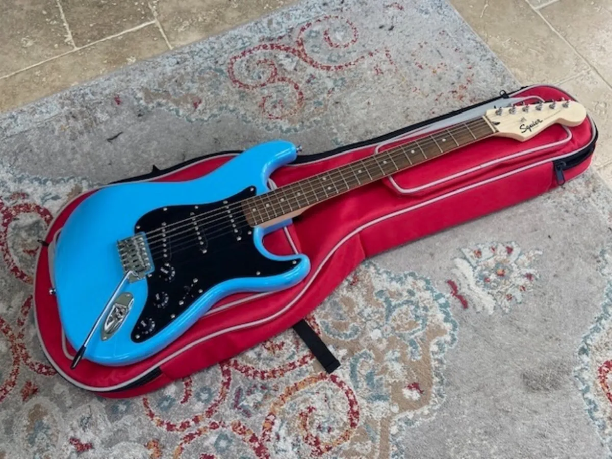 Fender Squire Strat electric guitar, Free Post - Image 1