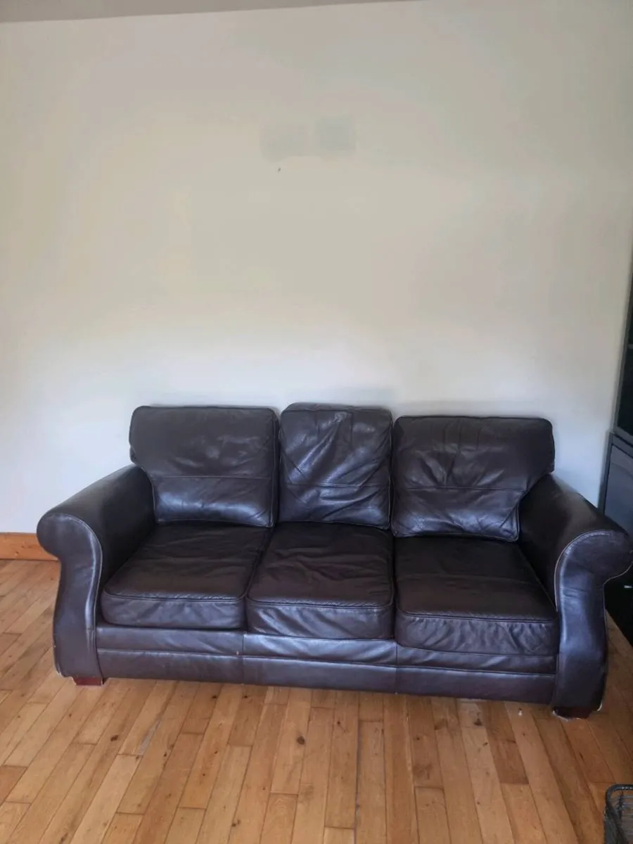 Leather Couches - Image 1