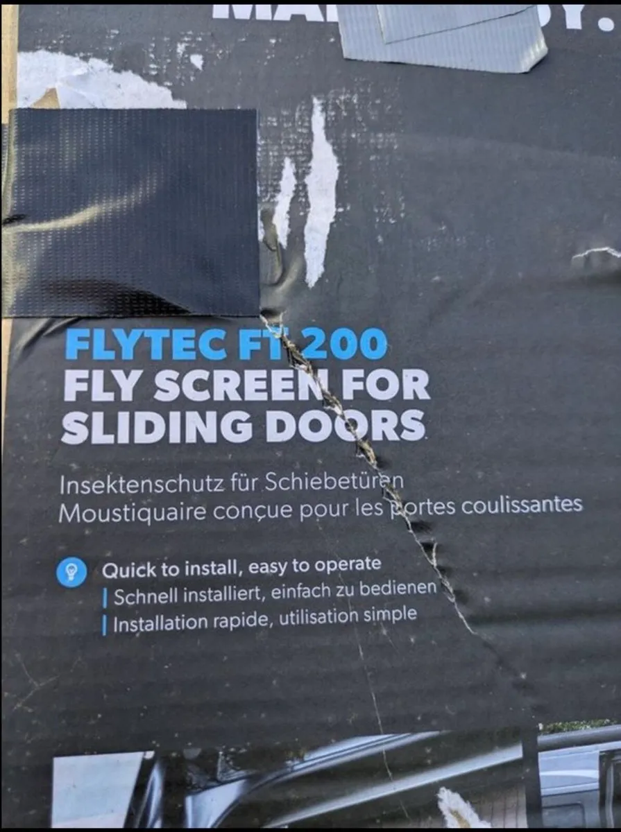 Camper Van Fly Screen for side Door - Image 2