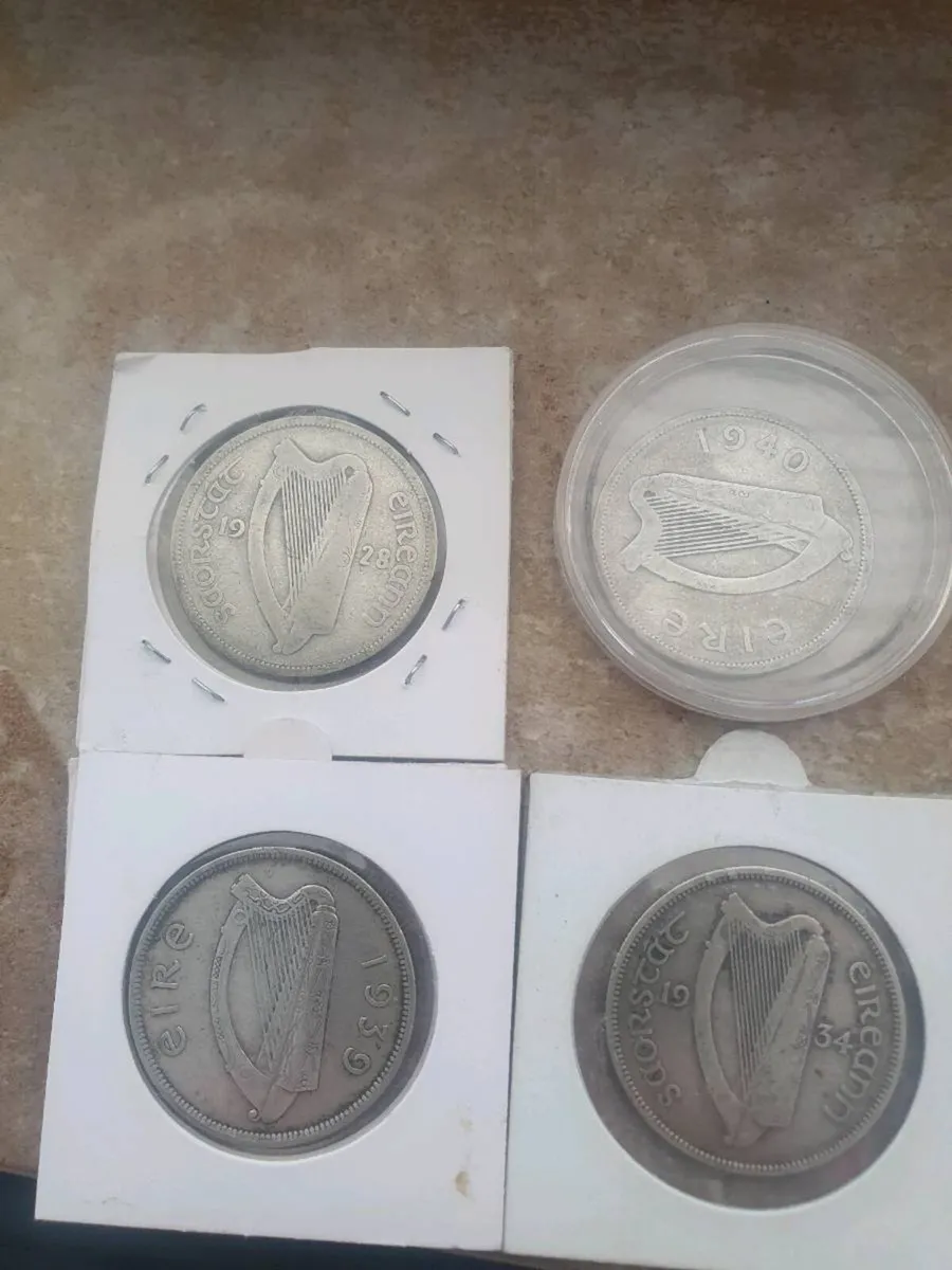 Irish silver coins - Image 1