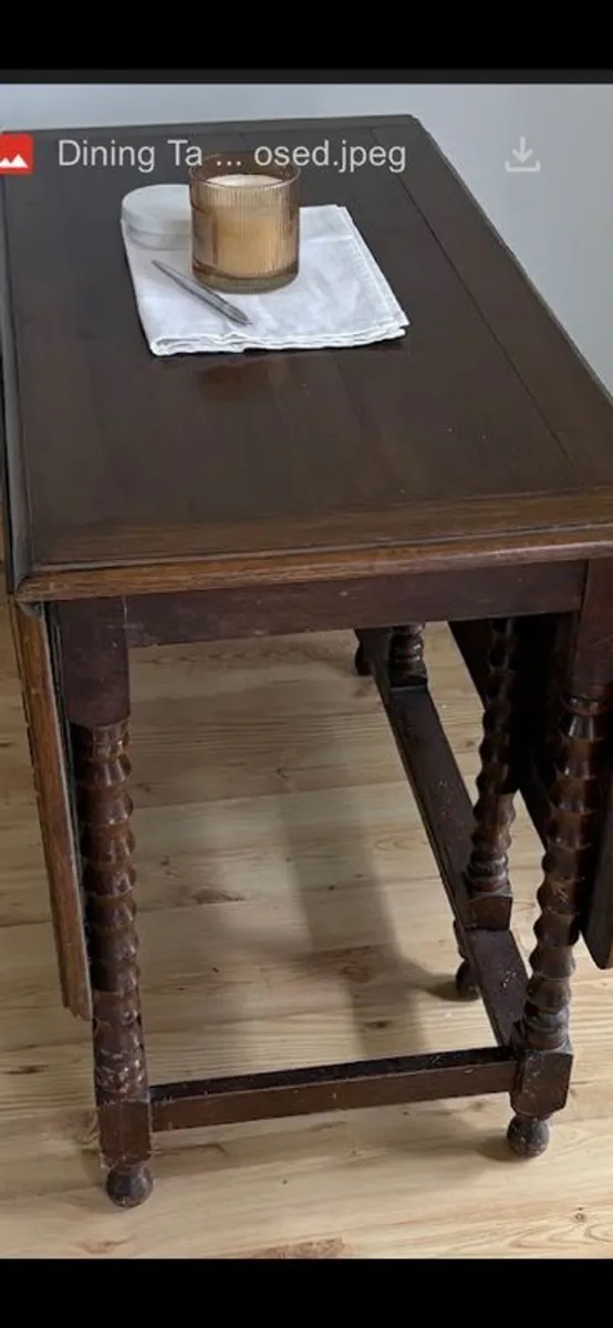 1970's french polished table - Image 1