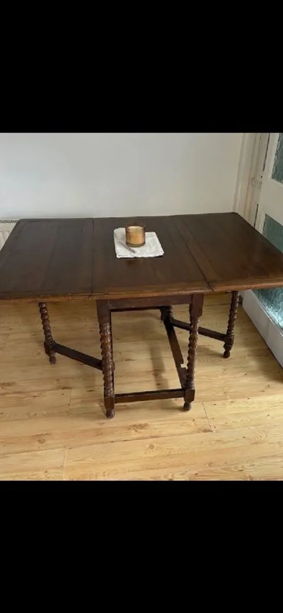 1970's french polished table - Image 2