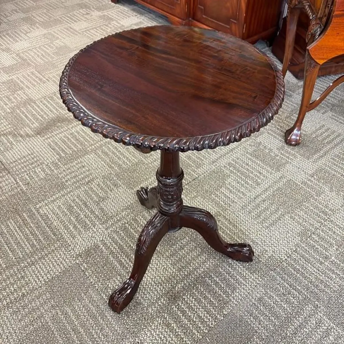 19th century mahogany circular occasional table