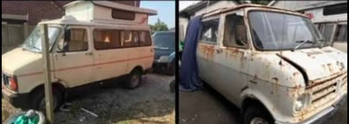 Bedford camper van projects x 2 - Image 1