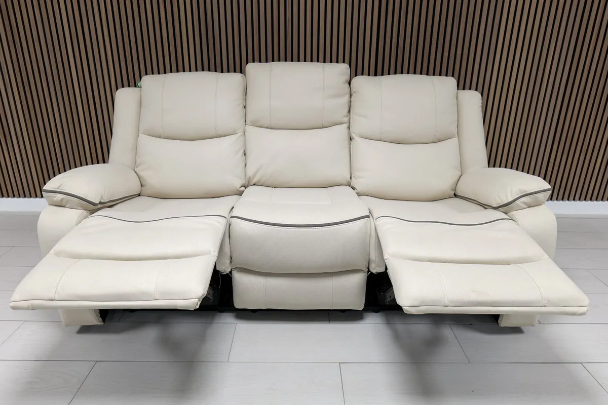 Chloe 3+1+1 Seater Micro Fabric Recliner Sofas - Image 3