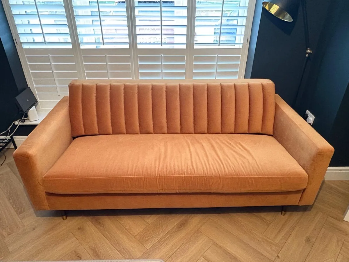 Premium Velvet Couch - Image 1