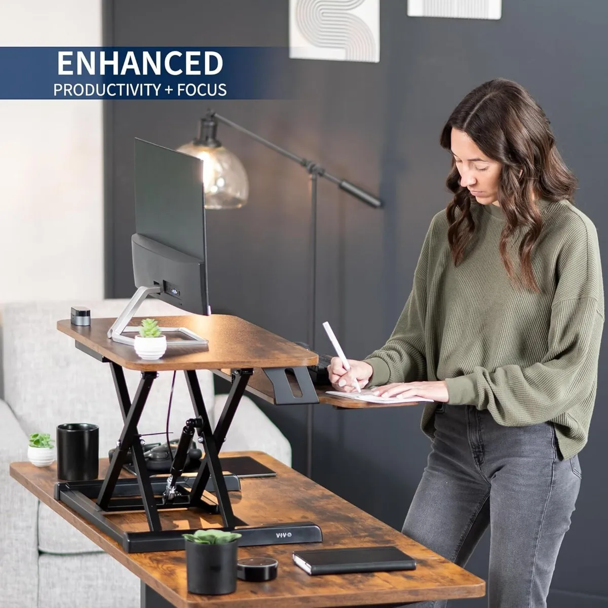 65 cm Desk Converter K Series Height Adjustable - Image 4