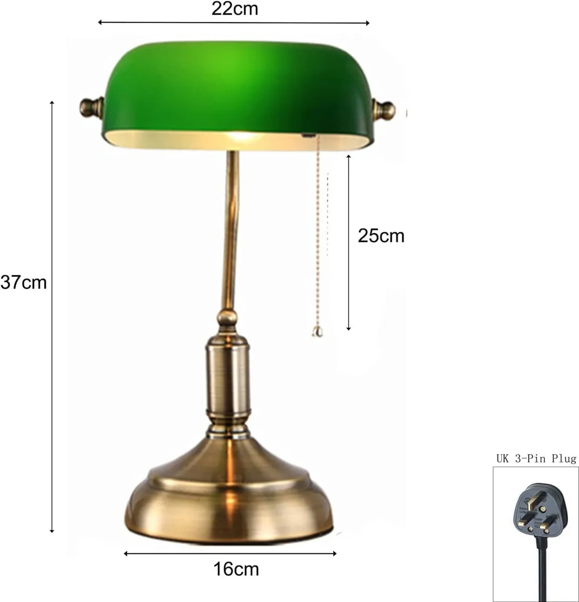 Vintage Desk Lamp/Table Light/Bedside Study - Image 2