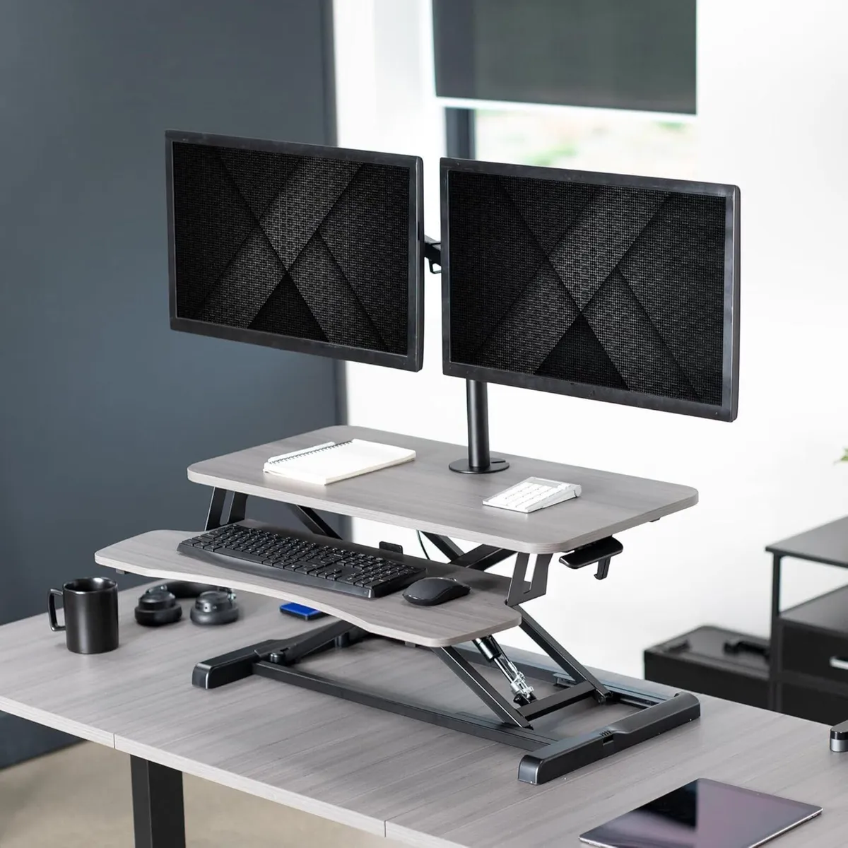 Height Adjustable 81cm Standing Desk Converter - Image 2